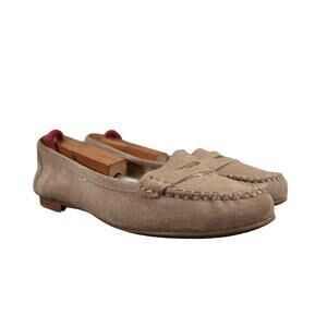 Michael Kors Shoes Womens 6.5 Loafer Leather Moccasin Slip On Fashion Career Tan